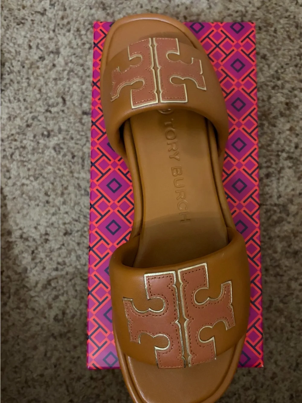 Tory Burch Bronze Ines Slide